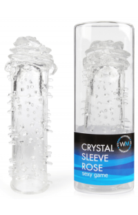 Насадка закрытая "CRYSTAL SLEEVE ROSE" в форме розы, 10105 